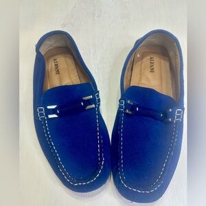 Alfani Draper Blue Suede Driving Loafers – Men’s Size 11M